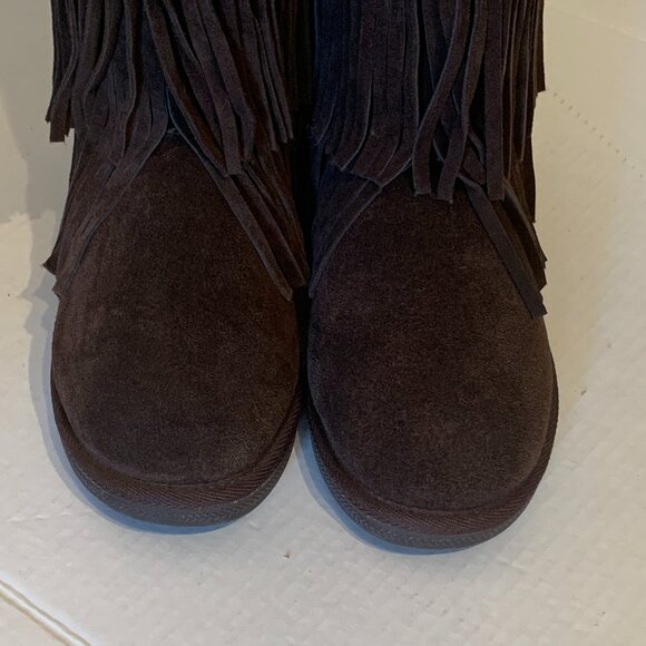 Firefly Womens Brown Suede Fringe Boots Size 9 - Picture 6 of 11